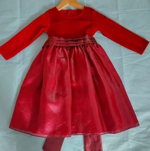(Dress)Gwen Pea and Lilly|Red dress|Size 4T